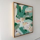 "Let It Flow" - Original Painting in green by Amy Early