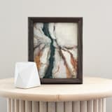 "Crevasse" - Original Painting in white by Wendy Keller