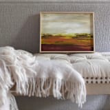 "Calypso Glow - Original" - Original Painting in orange by Julia Contacessi