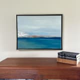 "One Day" - Original Painting in blue by Mary Ketch