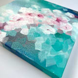 "'Apple Blossom: Arkansas and Michigan'" - Original Painting in multicolor by Holly Whitcomb