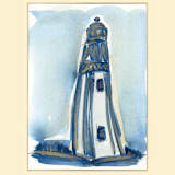 "Shine a Light Bright Enough to Dispel the Darkness" - Original Painting in blue by Golden Lines and Silver Linings