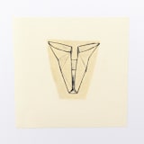 "Folded Cow Head 6 Pastel" - Original Painting in multicolorassorted-colors by Dana Williamowsky