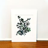 "Jade Botanicals" - Original Painting in green by Teju Reval