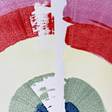 "talk to me colors 2" - Original Painting in multicolor by bari wieselman schulman