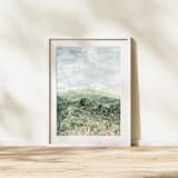 "Still Fields l" - Original Painting in green by Kate Nelson