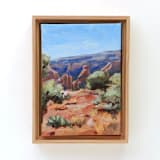 "Radiance | Colorado landcape painting" - Original Painting in pink by Weronika Zubek