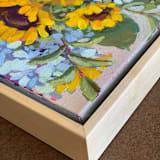 "Summer Bouquet 3" - Original Painting in yellow by sue prue