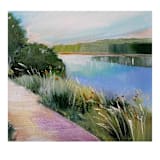 "Taking Time" - Original Painting in blue by AlisonJerry