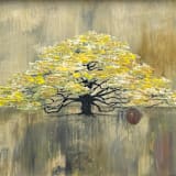 "Hero Awakening" - Original Painting in gray by Jon Leafstedt