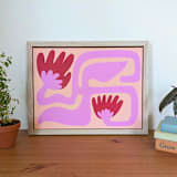 "Shared Stem- Original Acrylic Painting" - Original Painting in multicolor by Kate Sowinski