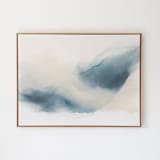 "Breathing Under Water" - Original Painting in blue by Rebecca King