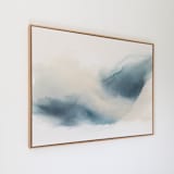 "Breathing Under Water" - Original Painting in blue by Rebecca King