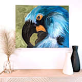 "Elegance in Blue" - Original Painting in blue by The Savage Label