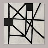 "Bridge to Nowhere Original Art" - Original Painting in black by Ilana Greenberg