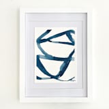 "Small Blue Plant Cell" - Original Painting in blue by Mary Gaspar