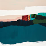 "Beach Bonfire" - Original Painting in multicolor by Caryn Owen