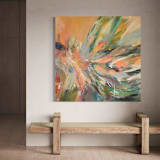"Nothing is Wasted" - Original Painting in multicolor by Stacy Kron