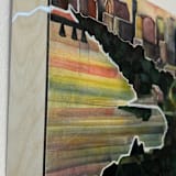 "Life Surrounds Life" - Original Painting in green by Heidi Lowell