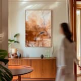 "Terra No. 01" - Original Painting in brown by Karine Tonial Grimm