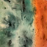 "A Quiet Trace" - Original Painting in green by Karine Tonial Grimm