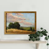 "Heber Valley" - Original Painting in green by Wendy Keller