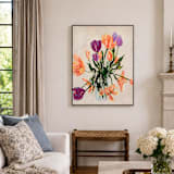"Tulips for my Tulip" - Original Painting in beige by Kathryn Kelly