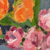 "Cut Flowers Still Life #1" - Original Painting in multicolor by Kat Roberts