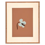"Taupe and Blue Floral Pair" - Original Painting in brown by Caryn Owen