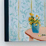 "Lace & Flowers No. 3" - Original Painting in multicolor by Lottie Aldarwish