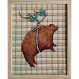 "Bear" - Original Painting in brown by Wendy Keller