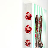 "Tulips Boots" - Original Painting in multicolorassorted-colors by Nicole Simms