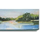 "Sunset Lake" - Original Painting in multicolor by AlisonJerry