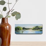 "Sunset Lake" - Original Painting in multicolor by AlisonJerry