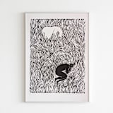 "Dream" - Original Painting in black by Alexandra Dzh