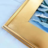 "Squall Line, Ocean Scene" - Original Painting in blue by Green Barn Studio