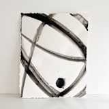 "Plant Cell 14" - Original Painting in black by Mary Gaspar