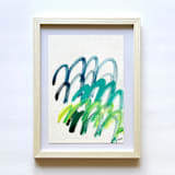 "Arbor" - Original Painting in green by bari wieselman schulman