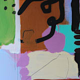 "Pickle Flavor Jelly Beans" - Original Painting in multicolorassorted-colors by Nicole Simms