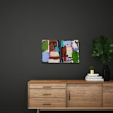 "Pickle Flavor Jelly Beans" - Original Painting in multicolorassorted-colors by Nicole Simms