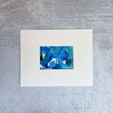 "Threads of Possibility no. 06" - Original Painting in blue by Jocelyn Elizabeth