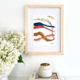 "Primary Lines" - Original Painting in multicolor by Mary Gaspar