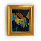 "Organic Matter" - Original Painting in black by Jessalin Beutler