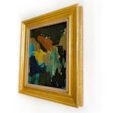 "Organic Matter" - Original Painting in black by Jessalin Beutler