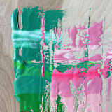 "Lush" - Original Painting in multicolorassorted-colors by bari wieselman schulman