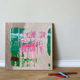 "Lush" - Original Painting in multicolorassorted-colors by bari wieselman schulman