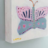 "Summer Butterfly" - Original Painting in pink by Lottie Aldarwish