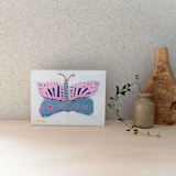 "Summer Butterfly" - Original Painting in pink by Lottie Aldarwish