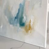 "Wonder" - Original Painting in blue by Nicoletta Savod