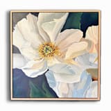 "Quiet Strength" - Original Painting in white by Mandy Trimble Leonard